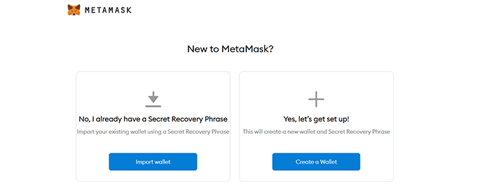 creating new metamask wallet