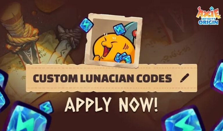 Axie Infinity Custom Lunacian Codes