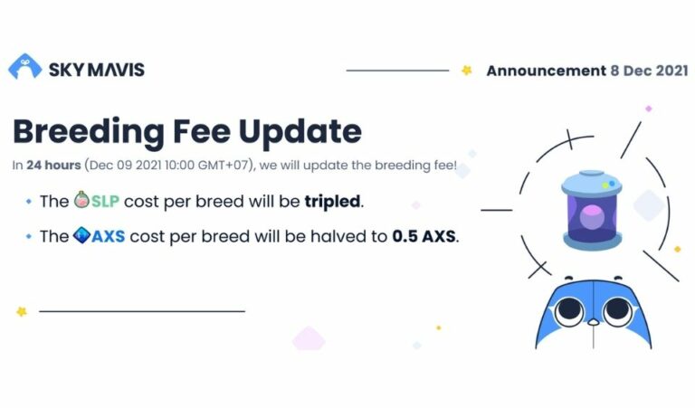 Axie Infinity adjusts Axie Breeding Fees