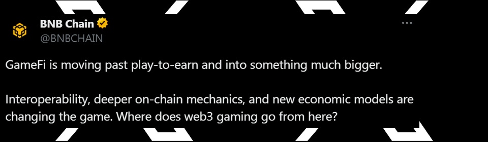 BNB Chain Report Reveals How GameFi Will Evolve into Web3 Gaming This Year