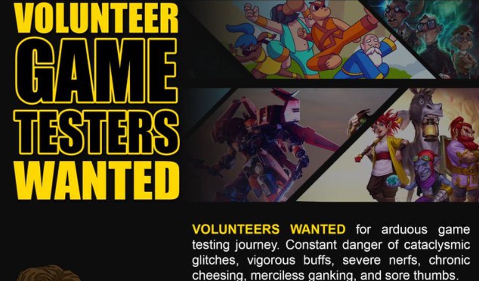 Blowfish Studios Volunteer Game Testers