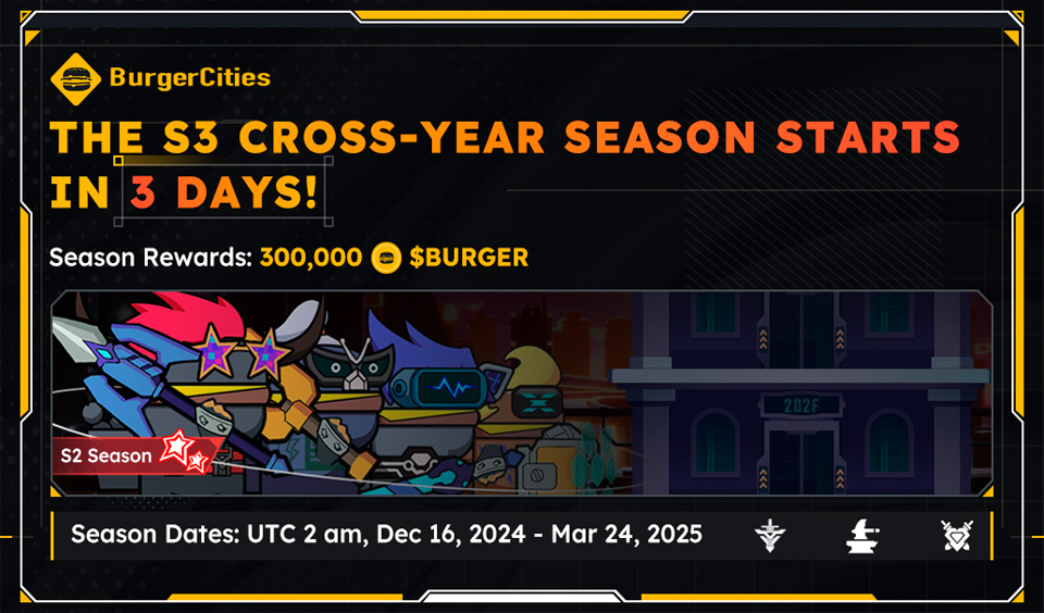 BurgerCities Reveals S3 Cross-Year Season Leaderboard Rules