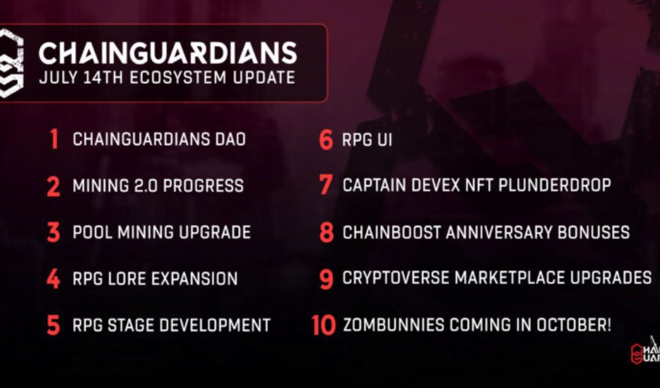 Chain Guardians RPG Ecosystem Update