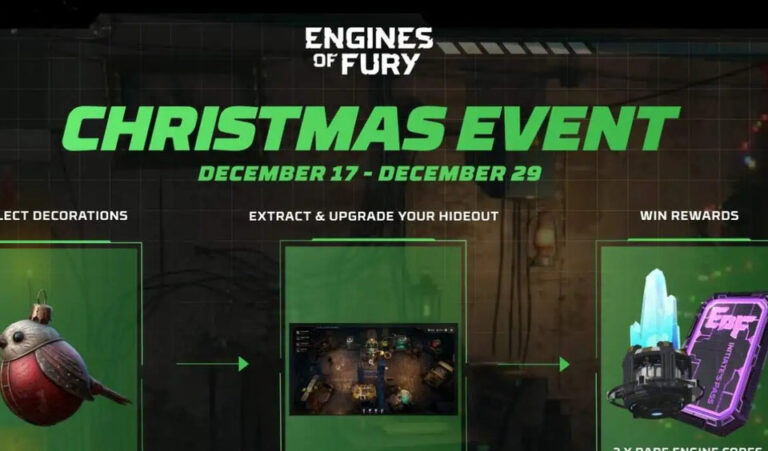 Engines of Fury Christmas event awarded exclusive utility NFTs to top 15 players.