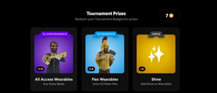 ICE Poker Flex Tournament Prizes