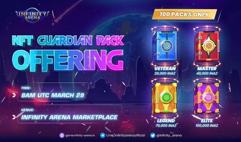 Infinity Arena NFT Guardian Packs