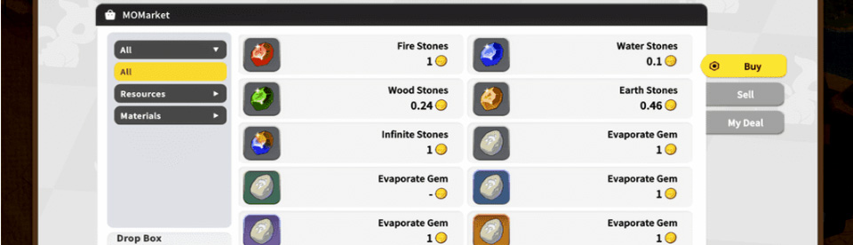 What is the DragonStone & Material Market?