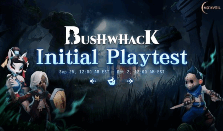 Moonveil has launched the initial playtest for Bushwhack