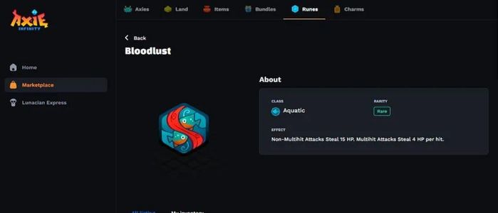 New Axie Marketplace Dashboard