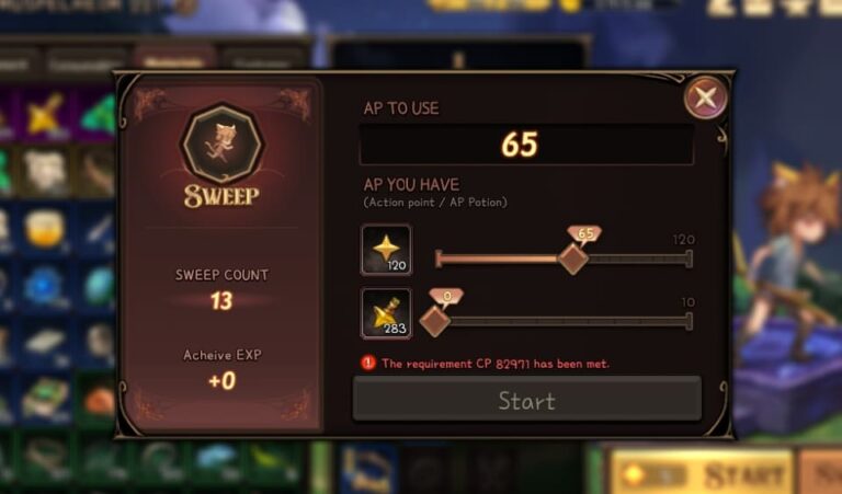 Nine Chronicles Sweep Function Improvement