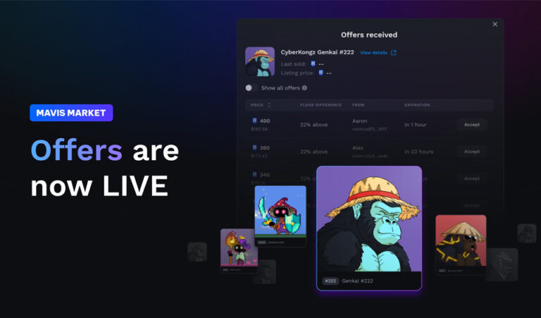 Ronin Finally Opens the “Make Offer” Feature on Mavis Market