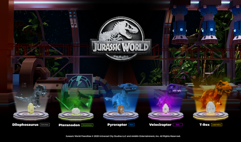 The Sandbox Launches Jurassic World Egg Collection