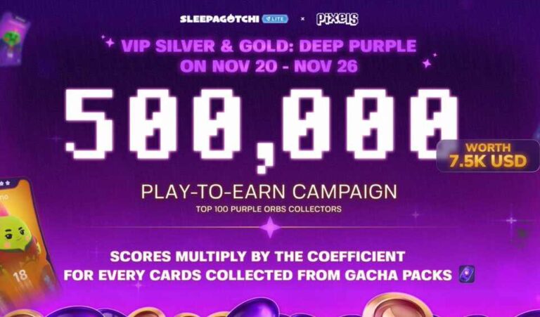 Sleepagotchi-Lite-Launches-VIP-Silver-and-Gold-Deep-Purple-Event