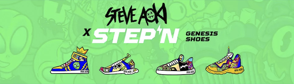 Steve Aoki x #STEPN Genesis Sneaker Raffle 