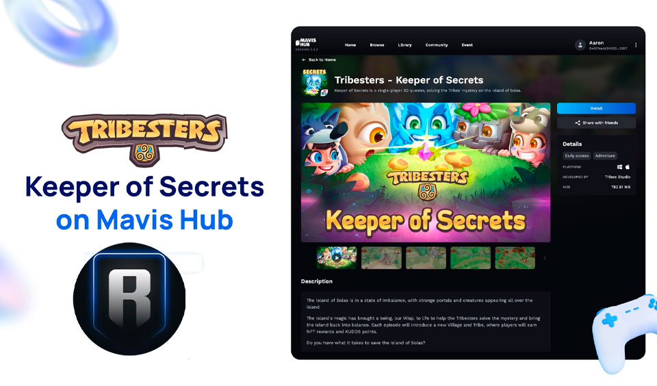 Ronin Announces That Tribesters’ Keeper of Secrets Alpha is Now Live on Mavis Hub
