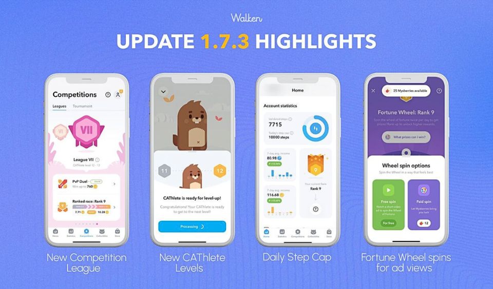 Walken Releases the Update 1.7.3 for Android and iOS Devices