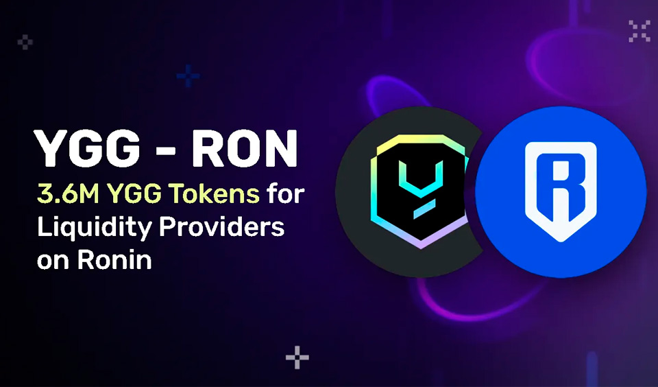 Yield Guild Games Announces Distribution of 3.6M YGG Tokens to YGG-RON Liquidity Providers on Ronin