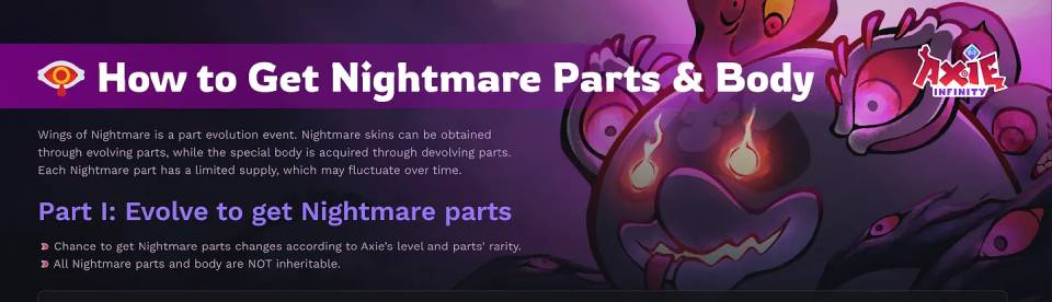 Axie Infinity's Wings of Nightmare is going Live This Thursday!