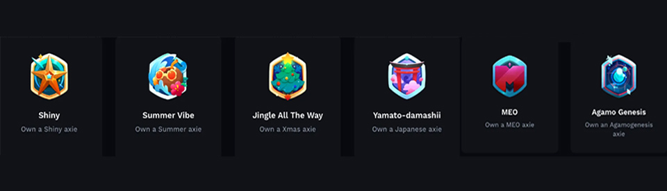 axie infinity Types of Badges
