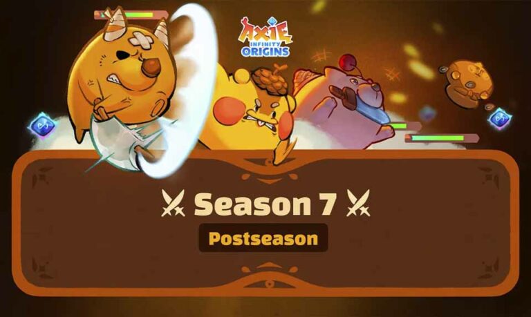 Axie Infinity Origins Season 7 Postseason Has Started