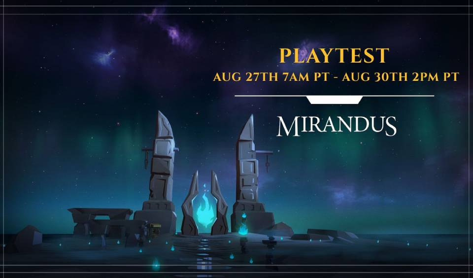 Gala Games Mirandus Playtest Starts Today